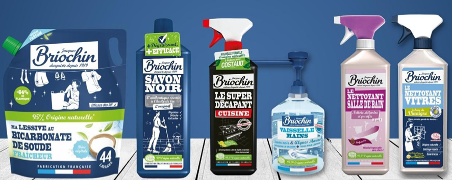 Jacques Briochin Recharge Liquide Vaisselle et Mains au Savon Noir et  Algues Marines Certifié ECOCERT 500 ml Sans Solvant Sans Colorant et Sans